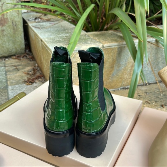 LOEFFLER RANDALL Reggie Chelsea Boot in Bottle Green - Picture 7 of 7